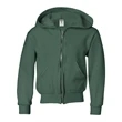 JERZEES NuBlend® Youth Full-Zip Hooded Sweatshirt
