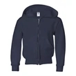 JERZEES NuBlend® Youth Full-Zip Hooded Sweatshirt