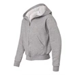 JERZEES NuBlend® Youth Full-Zip Hooded Sweatshirt