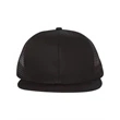 Mega Cap Flat Bill Six-Panel Trucker Cap