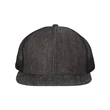 Mega Cap Flat Bill Six-Panel Trucker Cap