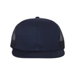 Mega Cap Flat Bill Six-Panel Trucker Cap