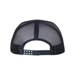 Mega Cap Flat Bill Six-Panel Trucker Cap