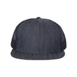 Mega Cap Flat Bill Six-Panel Trucker Cap