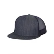 Mega Cap Flat Bill Six-Panel Trucker Cap