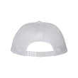 Mega Cap Flat Bill Six-Panel Trucker Cap