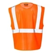 Kishigo Clear ID Vest with Zipper Closure