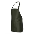 Q-Tees Full-Length Apron with Pouch Pocket