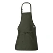 Q-Tees Full-Length Apron with Pouch Pocket