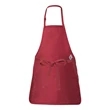 Q-Tees Full-Length Apron with Pouch Pocket