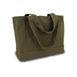 Seaside Cotton Canvas 12 oz. Pigment-Dyed Boat Tote