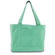 Seaside Cotton Canvas 12 oz. Pigment-Dyed Boat Tote