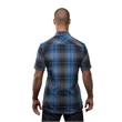 Men's Short-Sleeve Plaid Pattern Woven Shirt