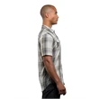 Men's Short-Sleeve Plaid Pattern Woven Shirt