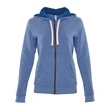 Next Level Women's Malibu Raglan Full-Zip Hoodie