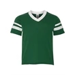 Augusta Sportswear Youth V-Neck Jersey with Striped Sleeves