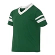 Augusta Sportswear Youth V-Neck Jersey with Striped Sleeves