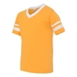 Augusta Sportswear Youth V-Neck Jersey with Striped Sleeves