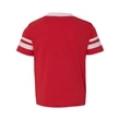 Augusta Sportswear Youth V-Neck Jersey with Striped Sleeves