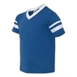 Augusta Sportswear Youth V-Neck Jersey with Striped Sleeves