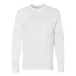 Hanes Authentic Long Sleeve Pocket T-Shirt