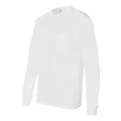 Hanes Authentic Long Sleeve Pocket T-Shirt