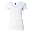 J. America Women's V-Neck Slub T-Shirt