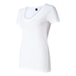 J. America Women's V-Neck Slub T-Shirt