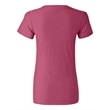 J. America Women's V-Neck Slub T-Shirt