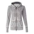 J. America Women's Zen Fleece Full-Zip Hooded Sweatshirt