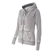 J. America Women's Zen Fleece Full-Zip Hooded Sweatshirt