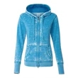 J. America Women's Zen Fleece Full-Zip Hooded Sweatshirt
