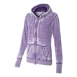 J. America Women's Zen Fleece Full-Zip Hooded Sweatshirt