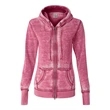 J. America Women's Zen Fleece Full-Zip Hooded Sweatshirt