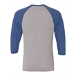 JERZEES Triblend Three-Quarter Raglan Baseball T-Shirt