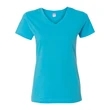 LAT Women's V-Neck Fine Jersey Tee