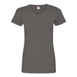 LAT Women's V-Neck Fine Jersey Tee