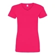 LAT Women's V-Neck Fine Jersey Tee