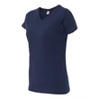 LAT Women's V-Neck Fine Jersey Tee