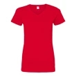 LAT Women's V-Neck Fine Jersey Tee