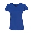 LAT Women's V-Neck Fine Jersey Tee