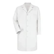 Red Kap Button Front Lab Coat Extended Sizes