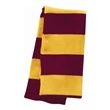 Sportsman Rugby-Striped Knit Scarf