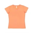 LAT Women's V-Neck Fine Jersey Tee