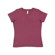 LAT Women's V-Neck Premium Jersey Tee