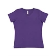 LAT Women's V-Neck Premium Jersey Tee