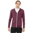 BELLA+CANVAS Unisex Triblend Full-Zip Lightweight Hoodie.