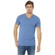 BELLA+CANVAS Unisex Triblend Short Sleeve V-Neck Te.