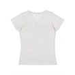 LAT Women's V-Neck Fine Jersey Tee