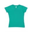 LAT Women's V-Neck Fine Jersey Tee